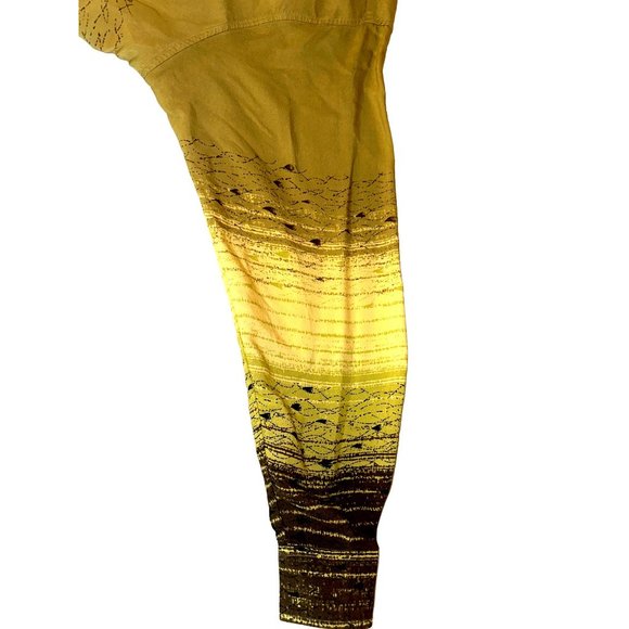 Andrew Fezza New York 100% Rayon Multi Green Hues Men’s Long Sleeve Shirt Size X - Picture 8 of 8